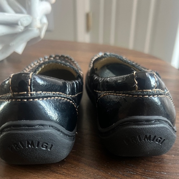 Primigi Boys Shiny Patton Leather  Black Kids Moccasins Loafer Shoes - Picture 5 of 8